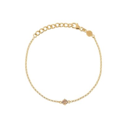 Dam Fritz Olsson  | Gynning Jewelry Time To Glow Mini Armband Guld – Champagne